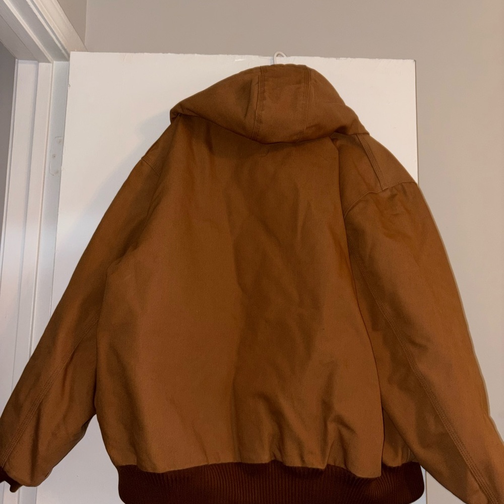 Carhartt Brown Work Jacket with Matching Duck Overalls - Picture 6 of 9